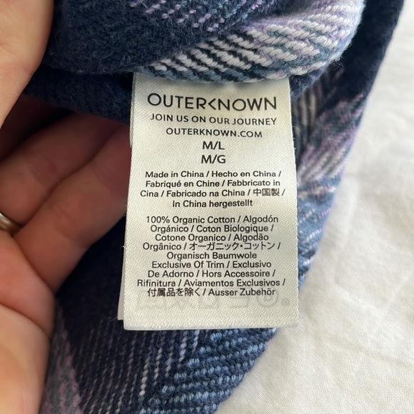 Outerknown Women’s Blanket Shirt Size M/L - Picture 7 of 7